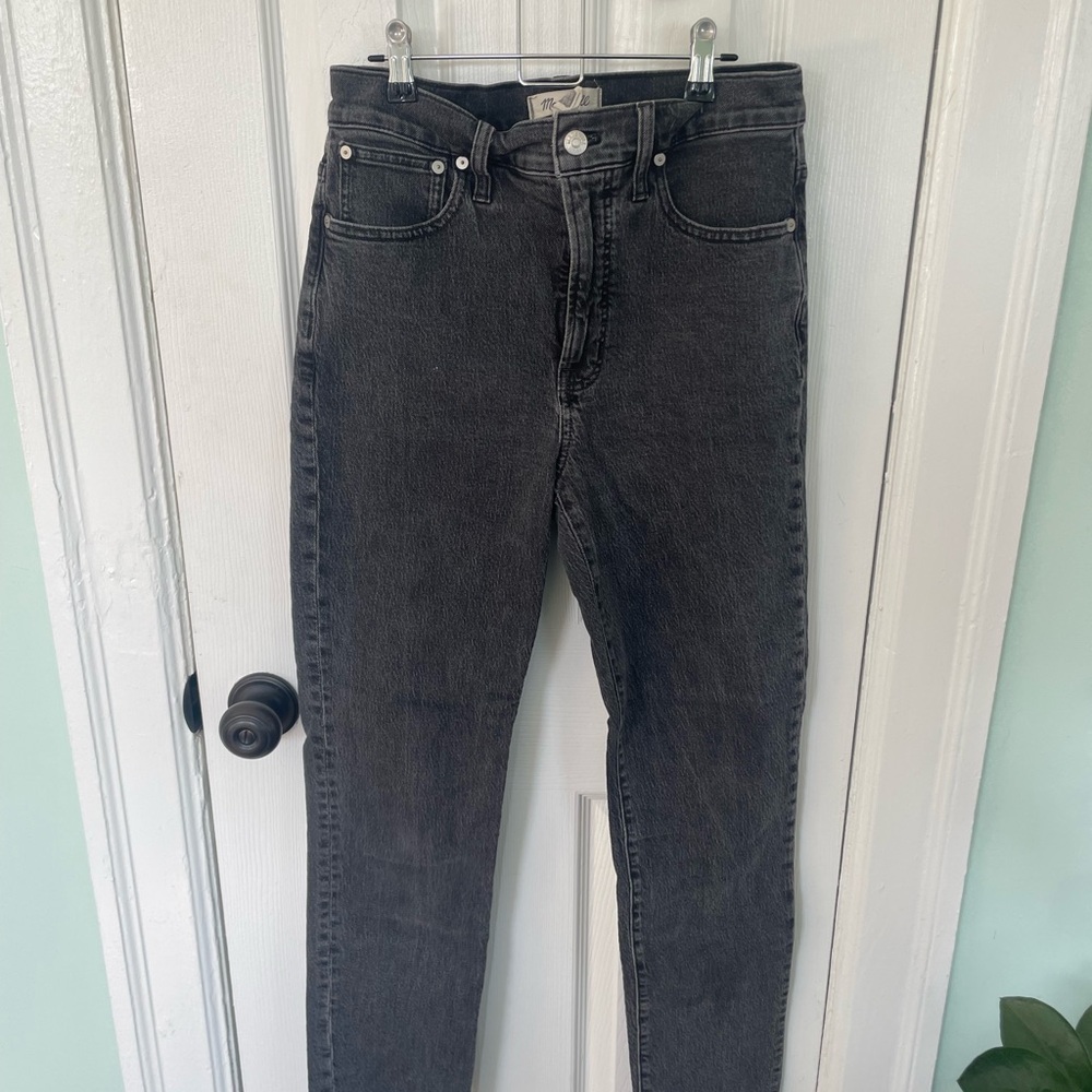 Madewell Women's Straight Leg Jeans - Dark Gray 27 tall